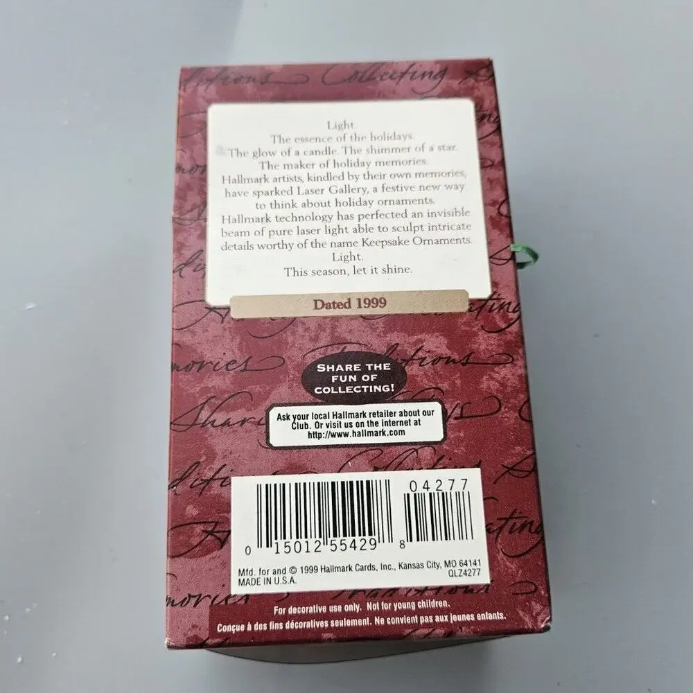 Hallmark Keepsake 1999 Laser Gallery Ringing In Christmas Ornament
